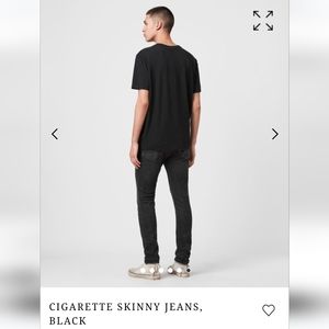 ALLSAINTS Cigarette Skinny Jeans Black